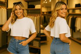 Cropped Feminino Moda Básica e Versátil Cores Variadas