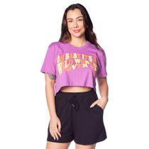 Cropped Feminino Over Surf Wild World Roxo