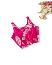 Cropped Feminino Plus Size Elastico na Cintura e detalhe V 0322