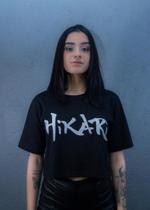 Cropped Feminino Preto e Branco Hikari 100% Algodão