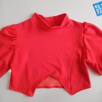 Cropped Feminino Tamanho Único Manga Princesa