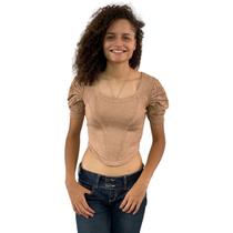 Cropped Feminino Tricot Modal Canelado Regatinha Tendencia26