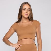 Cropped Fitness Feminino Corte Princesa Tecido textura Bojo Cropped Fitness Feminino Corte Princesa Tecido textura Bojo
