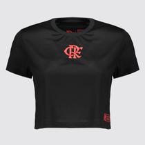 Cropped Flamengo Logo Feminino Preto Cropped Flamengo Logo Feminino Preto