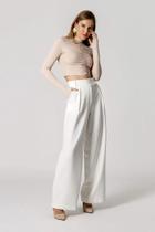 Cropped franzido com zíper trimix Cropped franzido com zíper trimix