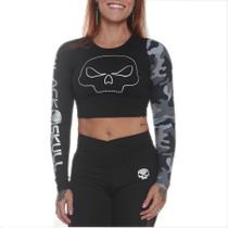 Cropped functional preto - black skull - clothing (g)