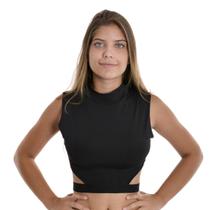Cropped Gola alta com recorte Cut Out Liebe.