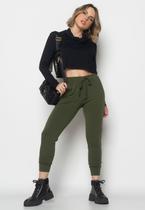 Cropped Golão Manga Longa Malha Preto Salvatore Fashion