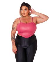 Cropped Gringo Rosa Plus Size