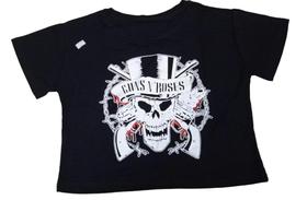 Cropped Guns N Roses Caveira Baby Look Feminina Rock SF344 SFM269