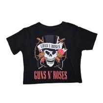 Cropped Guns N Roses Look Blusinha Feminina De Rock SF363 RCH