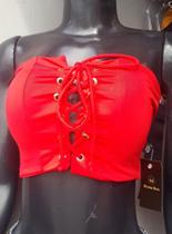 Cropped ilhós poliamida