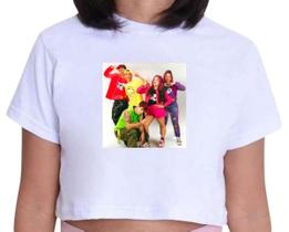 Cropped Infantil Blusa Emilly Vick Cantora Influencer Fun Os Rosa Youtuber Chiclete