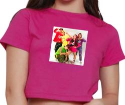 Cropped Infantil Blusa Emilly Vick Cantora Influencer Fun Os Rosa Youtuber Chiclete