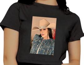 Cropped Infantil Blusa Manga Curta Estampa Ana Castela Boiadeira Sertanejo Cropped Infantil Blusa Manga Curta Estampa Ana Castela Boiadeira Sertanejo