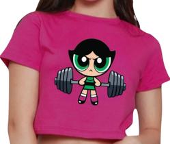 Cropped Infantil Blusa Manga Curta Estampa Meninas Poderosas Docinho Geek Cropped Infantil Blusa Manga Curta Estampa Meninas Poderosas Docinho Geek