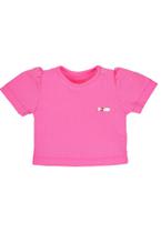 Cropped Infantil Canelado Rosa Grow Up