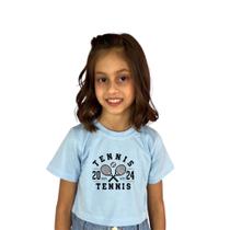 Cropped Infantil Feminino Modinha Blogueira Cropped Estampa Da Moda