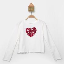 Cropped Infantil Hering Kids Cropped Manga Longa Estampado Cropped Infantil Hering Kids Cropped Manga Longa Estampado