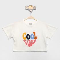 Cropped Infantil Hering Kids Good Vibes Menina