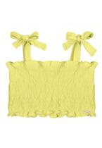 Cropped Infantil Lastex Malha Amarelo D'Way Cropped Infantil Lastex Malha Amarelo D'Way