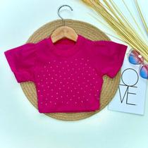 Cropped infantil luxo natal