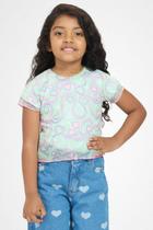 Cropped Infantil Malha com Estampa Colorida - Rala Kids