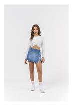 Cropped Infantil Manga Longa Bobby Lulu