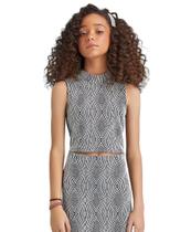 Cropped jacquard geometrico Cropped jacquard geometrico