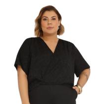 Cropped Jacquard Santin Plus Size