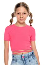 Cropped Juvenil Canelado Rosa Mylu Cropped Juvenil Canelado Rosa Mylu