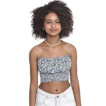 Cropped Juvenil Feminino Amofany Com Alça Dupla - OFF WHITE - G
