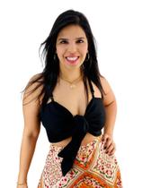 Cropped Lacinho Texturizado Alfaiataria 21532