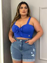 Cropped Laço Com Bojo Plus Size Pimenta Original