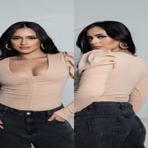 Cropped Lais Manga Longa Modinha