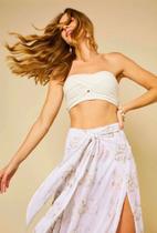Cropped laise branco tamanho unico