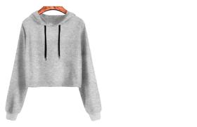 Cropped Liso com Capuz Flanelado Cropped Liso com Capuz Flanelado