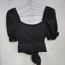 Cropped Liso Preto