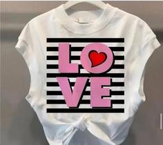 Cropped love rosa Cropped love rosa