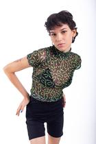 Cropped manga curta - frenzy