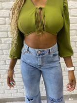 Cropped Manga Longa Cropped Manga Longa