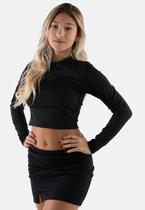 Cropped Manga Longa Linha Noite