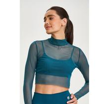 CROPPED MANGA LONGA TULE CLASSICO VERDE ESMERALDA G Cor:Verde Esmeralda CROPPED MANGA LONGA TULE CLASSICO VERDE ESMERALDA G Cor:Verde Esmeralda