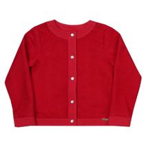 cropped manga longa vermelho
