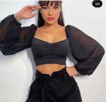 Cropped manga tule