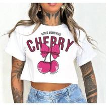 Cropped manguinha doces momentos