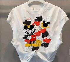 Cropped mickey preto