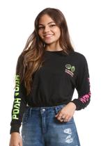 Cropped ML Infantil Preto World Poah Noah Cropped ML Infantil Preto World Poah Noah