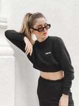 Cropped Moletom Black