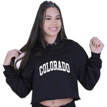 Cropped Moletom Blusa Colorado USA